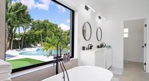 VillaLee-Jungle Palm Island white marble pool Area - Image 2