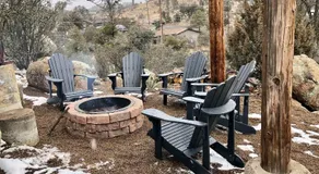 Eagles Nest Casita Luxury king memory foam bed feather pillows & duvet Amazing views, private balcony, Great location & Dog friendly - Image 5