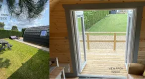Pine Lodge Posh Glamping With Wood Fired Hot Tub & Big Lincolnshire Skies - Image 3