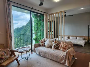 Unique Boho Style Condo with NETFLIX for up to 5PAX - Enjoy Mountain View while swimming at the Infinity Pool & Natural Hotspring Pool, 2mins walk to the Lost World of Tambun, Water Themepark at IPOH - Image 2