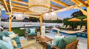 Saltwater Heated Pool, FirePit, Zen, Game Room with Outdoor Theater - Image 4