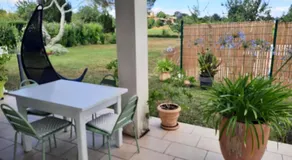 2 chambres lit140 et 2lits 90 dans villa piscine extérieure 24h sur 24 h cadre champêtre - Image 2