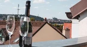POINT flat, beautiful view from terrace to Prague Castle - Image 3
