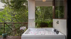 SaffronStays Raanwaara Luxe - 2BR villa with dual balcony jacuzzis, infinity swing & private waterfall, luxurious escape - Image 3