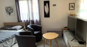 Grand studio très agréable avec bar, cuisine et terrasse - Image 2