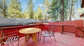 Retro-Modern Tahoe Retreat with Vinyl Record Player Grill Deck Fooseball - Image 4