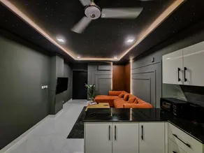 Dark Cozy 1BHK Sleep under the Stars Indoors with Swimming pool Gym and Cinema - Image 3