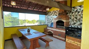 50 metros da praia,Ar condicionado na sala de estar e suíte, Área Gourmet - Image 4