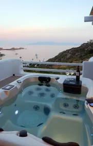 Villa Camelia 1 - Psarou View - Private pool and Jacuzzi - Image 4