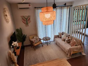 Unique Boho Style Condo with NETFLIX for up to 5PAX - Enjoy Mountain View while swimming at the Infinity Pool & Natural Hotspring Pool, 2mins walk to the Lost World of Tambun, Water Themepark at IPOH - Image 3