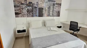 EDIFÍCIO ESSENCIALE PREMIER, 34º ANDAR, VAZADO, DE FRENTE A ENTRADA DO FLAMBOYANT SHOPPING, COM ESTACIONAMENTO GRÁTIS, COZINHA, FECHADURA ELETRÔNICA, WI-FI, TV COM ROKU, PISCINA, LAVANDERIA SEM CUSTO ADICIONAL By REI DOS FLATS - Image 2