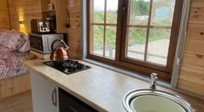 Beautiful Wooden tiny house, Glamping cabin with hot tub 3 - Image 5