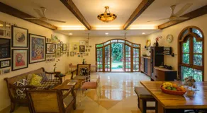 SaffronStays Birdsong - 3BR pet-friendly villa with lawns, treetop terraces, gazebo dining & tennis court - Image 3