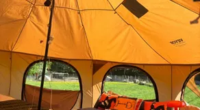 HERTFORD Farm yurt Tent Camping fire pit bbq pet friendly - Image 4