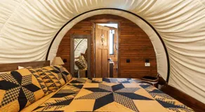Luxury Covered Wagon, Rooterville Animal Sanctuary - Image 2