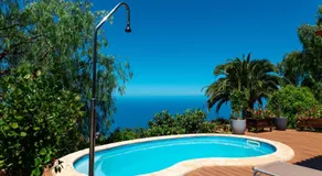 Sea view villa in Tijarafe, private pool. - Image 1