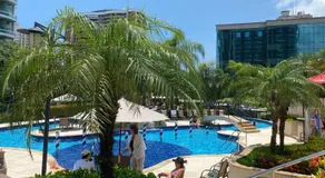 Flat com Vista Panorâmica - Barra da Tijuca - Estacionamento Gratuito - Frigobar - Ar condicionado - Piscina - Academia - Balsa para Praia Grátis - Varanda - Vista Parcial Mar e Lagoa - Image 3