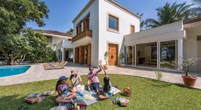 SaffronStays Hacienda by the Sea - 5BR Spanish-style pet & elder-friendly pool villa with lawns, beach access & BBQ nights - Image 5