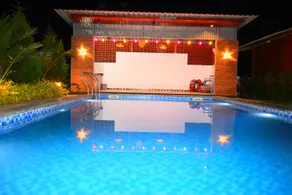 Kuku farm stay 3 bedroom wooden cottage with private pool at Moinabad - Image 3