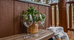 Cozy Log Cabin - Hot Tub, Fireplace, Pool Table, Porch swing and great views!  - Image 4