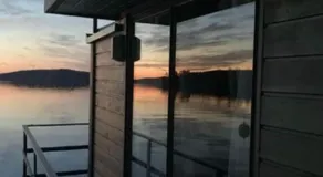 Worlds Only Luxury Glass Igloo Sauna Houseboat - Image 2