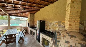 Casa com piscina, ar condicionado, campo de futebol e área gourmet a um quarteirão da lagoa de Praia Seca - Image 3