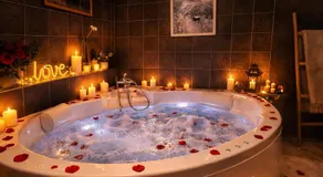 Le chalet romantique, SPA, Écran cinéma, Lit king size, day use, 10 min centre - Image 3