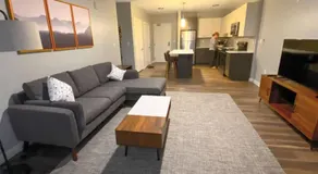 Modern Luxury Apartment w Gym Garage across from the commuter rail - Image 2