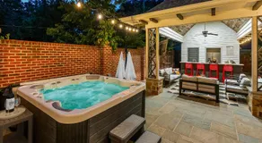 Pool Outdoor TV Fire Pit Game Room - Image 2