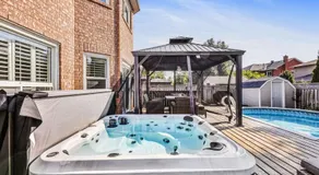 Luxe 4BR Retreat w Heated Pool Hot Tub and BBQ - Image 5