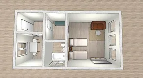 EMAS 9, Schönes Apartment mit 2 Einzelbetten, WLAN, Küche - Image 5