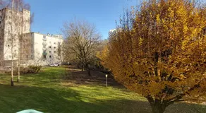 Terrasse, vue sur jardin arboré et place de parking - Image 4