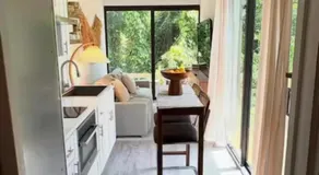Zen Container Tiny Home with Fenced-in Yard, Fire Pit, Centrally located and Pet Friendly - Image 3