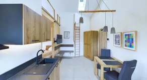 Ferienwohnung, 2 Zimmer, 4 bis 6 Personen, 67 qm, mit großem Balkon, entlang am Fluss, an der Aach, am Bodensee, nah am Naturschutzgebiet - Image 2