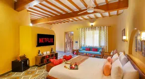 Aanandam Villas and Resort by ELIVAAS Pet-friendly Premium Room With Shared Pool, Restaurant & Garden - Image 2