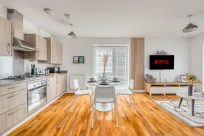 Elegant Apartment @ Campbell Park • City Centre • Balcony • Free Parking • Sky TV • Yoko Property - Image 3