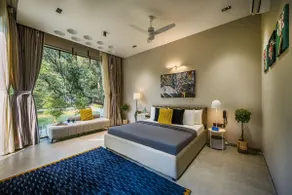 SaffronStays Six Degrees - 6BR pool villa with high-ceiling interiors, lawns, swings & pool table near Awas Beach - Image 2