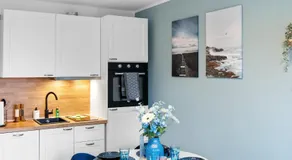 Federnest living - Luxus-Studio - Kingsize Boxspringbett - Home-Office mit Monitor und Drucker - 11 Min Hbf - Image 4