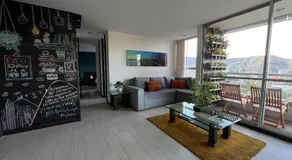 Refugio Natural Medellín, Apartamento Tranquilo con Piscina y Sauna, vista panorámica - Image 3