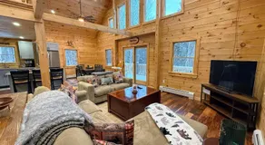 2S New log cabin in Bethlehem - privacy, firepit, great location! - Image 2