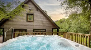Ellastone, woodland lodge with hot tub for 8 - Image 2
