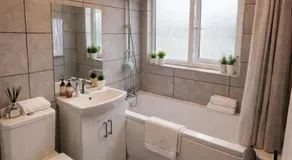 Modern 2 bed apartment & free parking - Image 5
