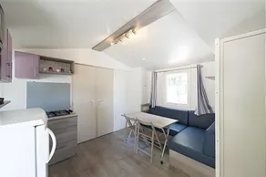 Mobil-home avec piscine, barbecue et terrasse | Vue jardin - Image 5