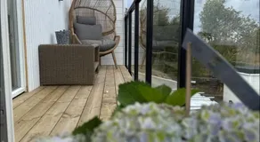 Peaceful Nordic Villa with Terrace, Fireplace & Glimpse of the Sea - Image 4