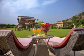 StayVista at Hillside Paradise with Pool, Jacuzzi, kids play area - Image 4