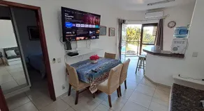 Apartamento pé na areia de 1 dormitório com vista para Praia ou vista lateral Pontas das Canas - Image 4
