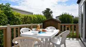 Mobilheim mit Terrasse, Grill und beheiztem Pool - Image 5