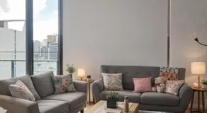 Sky risen cozy bedroom with bathroom - Image 3