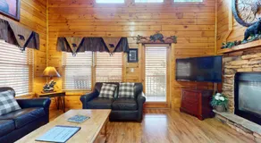 Charming Luxe Cabin Sleeps 6 Hot Tub Game Loft - Image 2