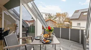 Haven Apartments Laupheim City WLAN Parkplatz Terrasse Balkon - Image 4